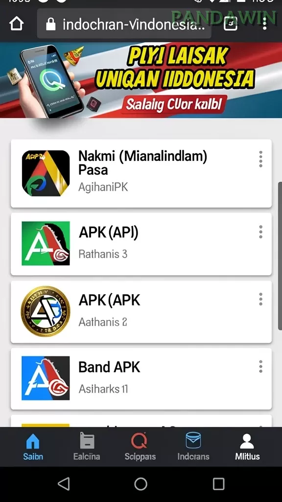 Cuplikan layar ZK7 — aktivitas