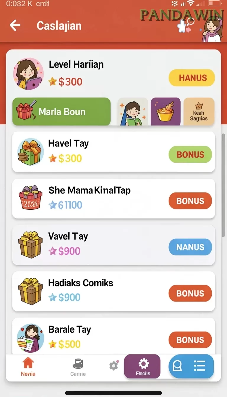 Cuplikan layar RSNVIP — menu navigasi