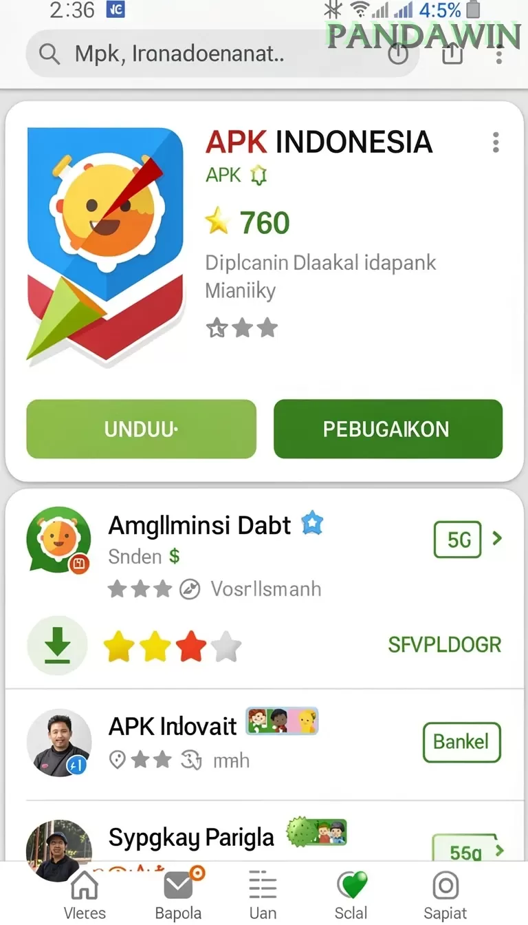 Cuplikan layar MADU303 — halaman utama